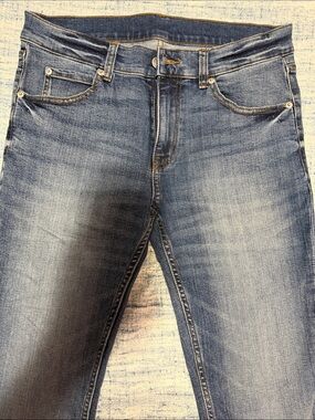 Cheap Monday Men’s Skinny Jeans in Faded Blue Wash